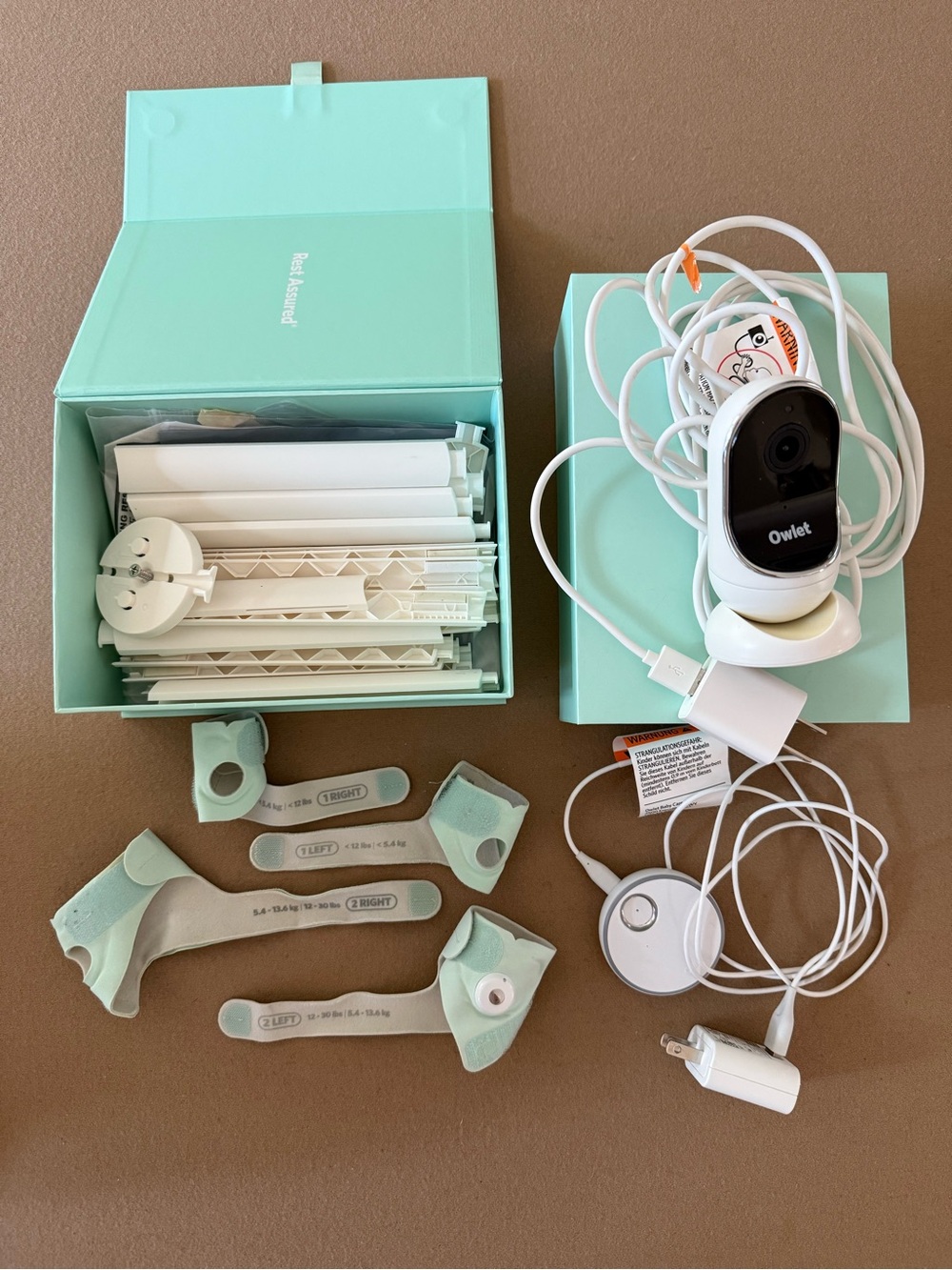 Owlet Smart Sock and Baby Monitor duo + accessories